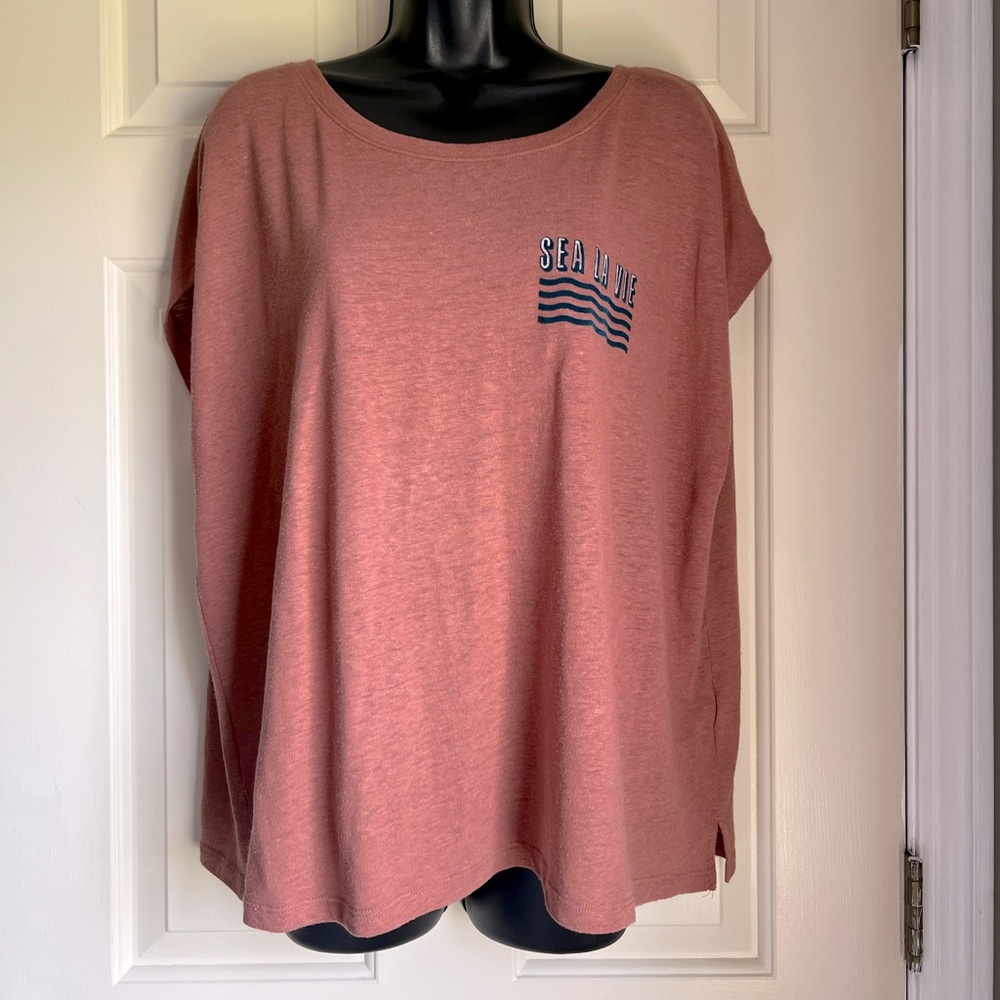 Old Navy linen blend tee